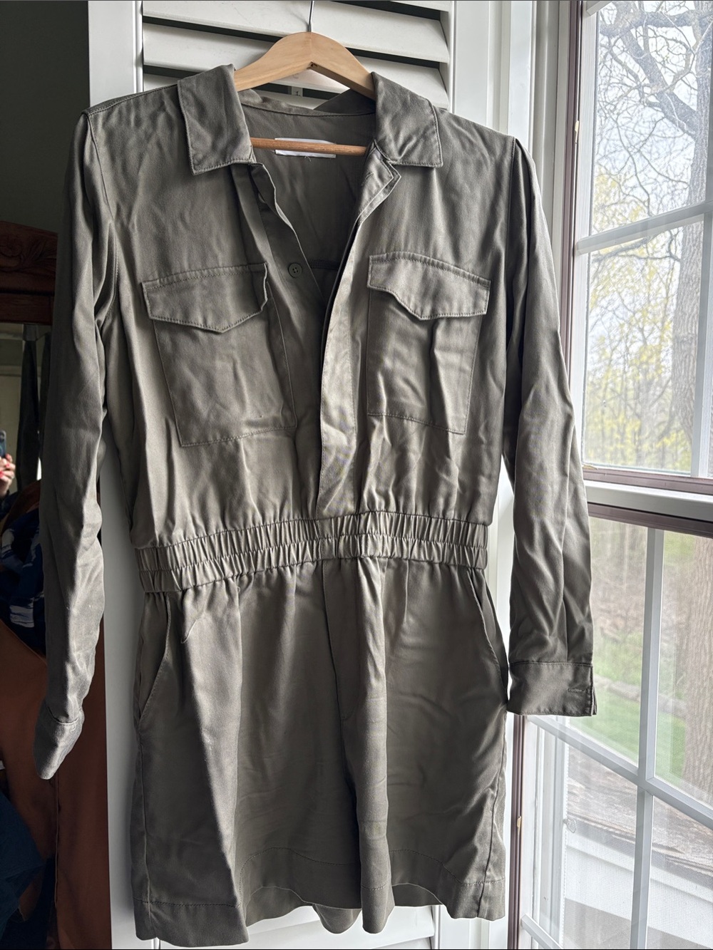 Dynamite Olive Green Utility shorts ( jumpsuit)